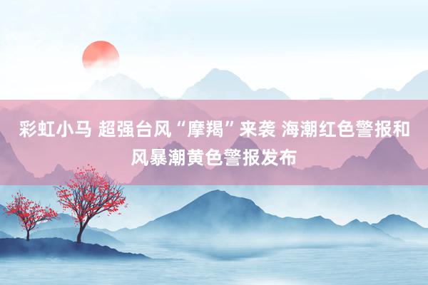 彩虹小马 超强台风“摩羯”来袭 海潮红色警报和风暴潮黄色警报发布